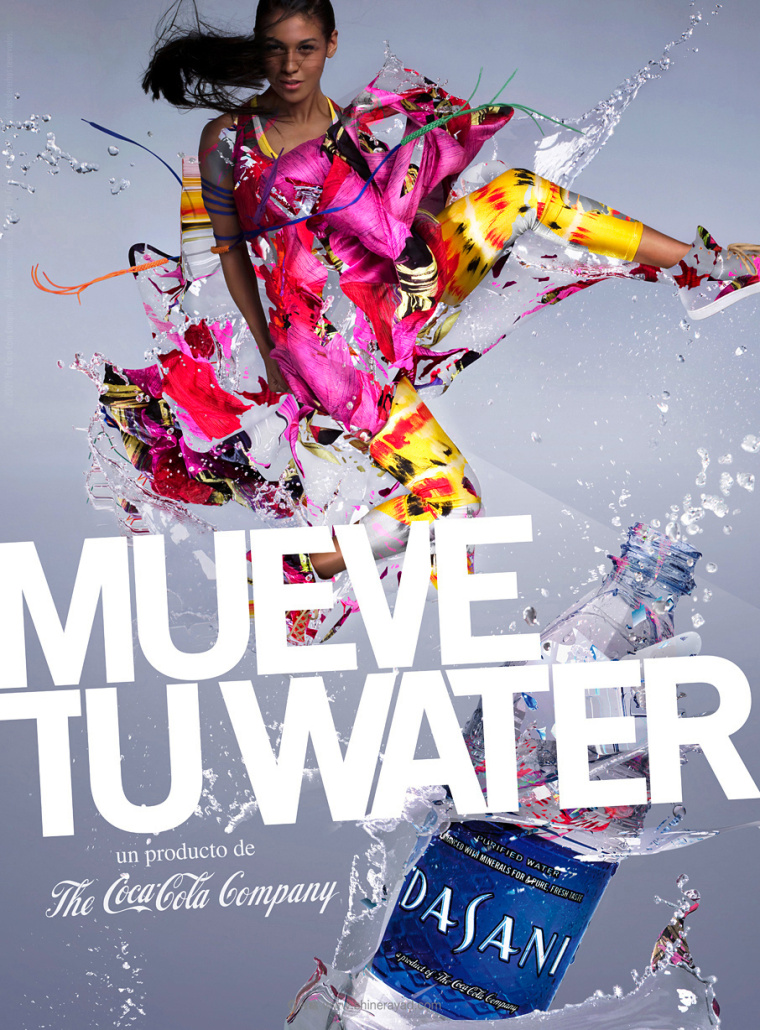dasani 礦泉水時尚模特廣告2