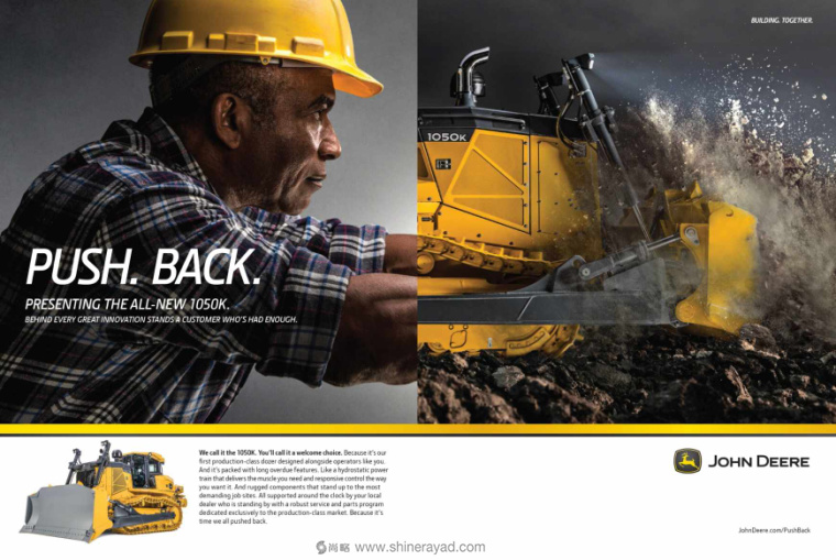 約翰迪爾工程機械廣告1