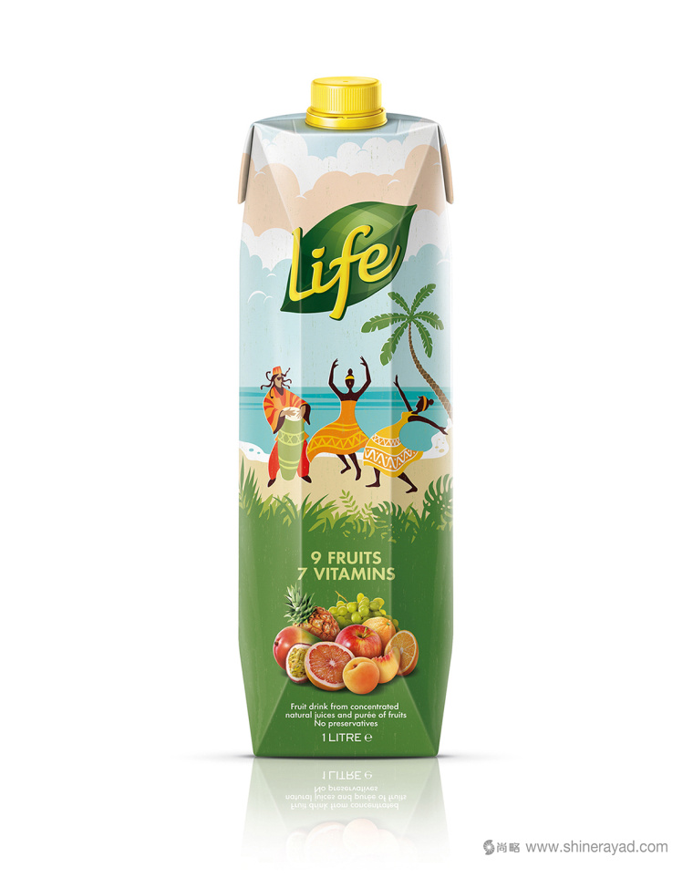 LIFE生命果汁漫畫故事版包裝設計3