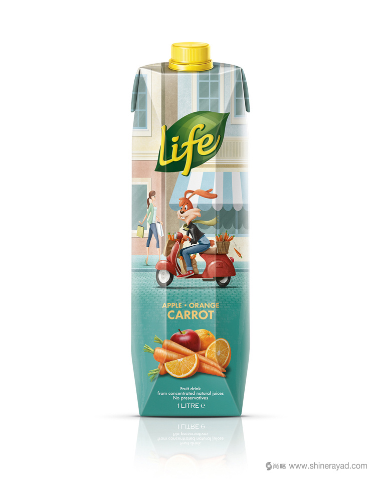 LIFE生命果汁漫畫故事版包裝設計5