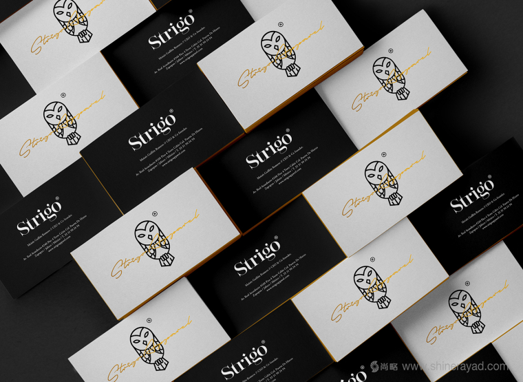 Strigo服飾品牌形象全案設計-貓頭鷹標志設計3