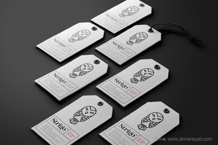 Strigo服飾品牌形象全案設計-貓頭鷹標志設計-服裝標簽設計