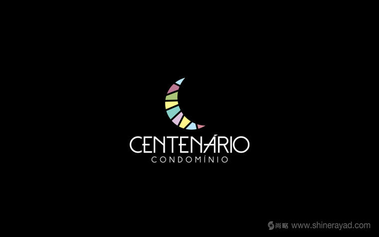 Centenário公寓地產月牙圖形標志設計2