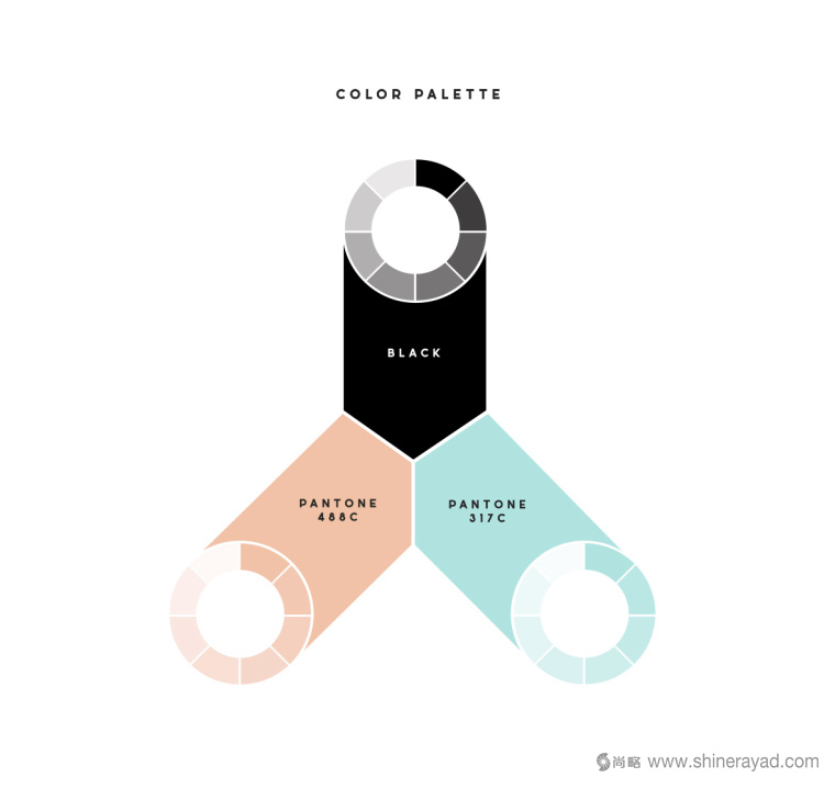 moon fox 月亮狐貍女性內衣可愛動物LOGO設計品牌配色3