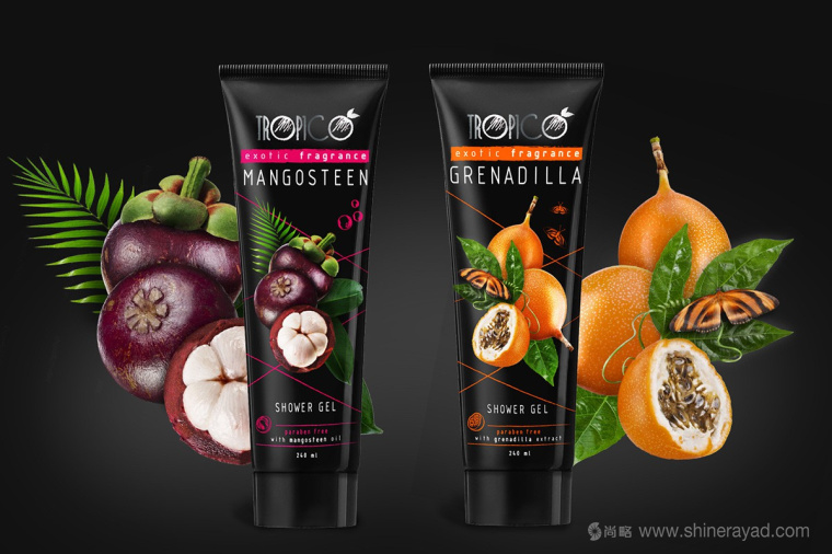 Tropico水果力量沐浴露包裝設計-上海包裝設計公司國外包裝設計欣賞2