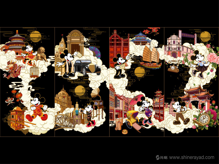 Disney迪斯尼“民國范”月餅產(chǎn)品創(chuàng)意剖析與包裝插畫設(shè)計(jì)欣賞29