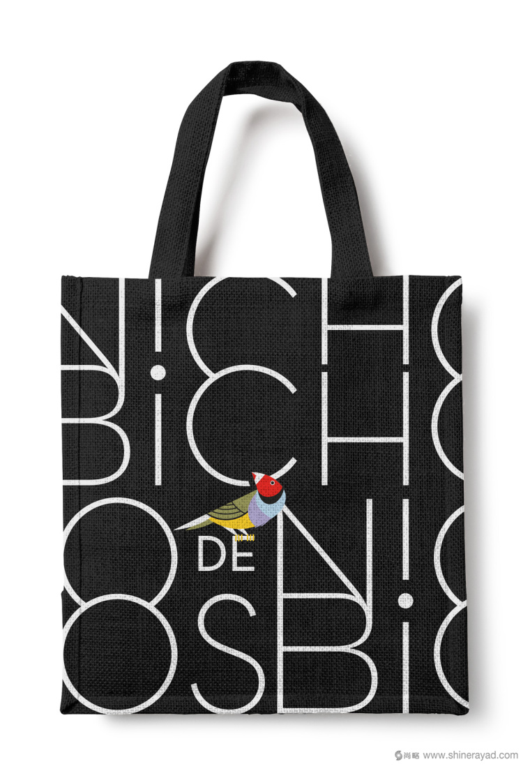 Nicho de Bichos寵物用品商店插畫風VI設計品牌形象設計-購物袋設計4