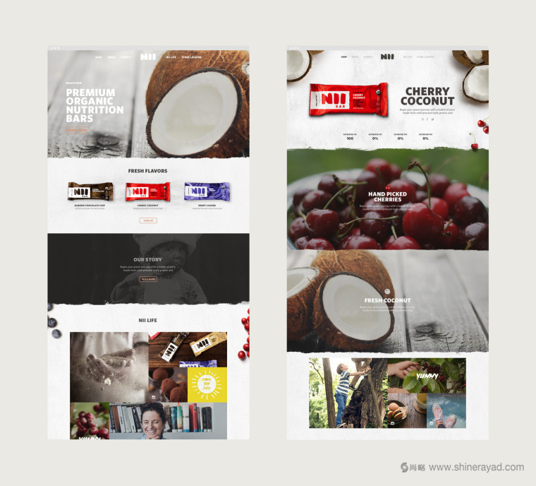 Nii 健康休閑食品品牌網站策劃設計7