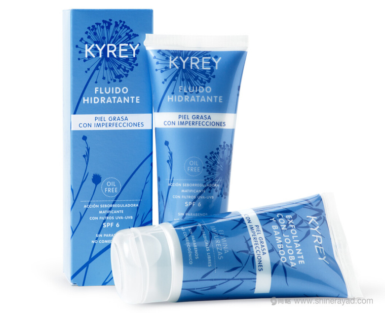 上海化妝品包裝設(shè)計(jì)公司-干凈高端的單色化妝品KYREY品牌包裝設(shè)計(jì)欣賞1