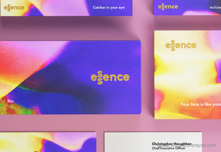 英國化妝品香水品牌Essence水彩風品牌形象設計與VI設計5
