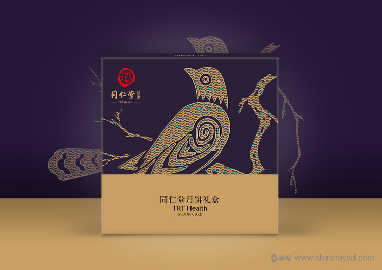 同仁堂2015年龍鹿鶴喜鵲吉祥動物系列健康月餅包裝設計-喜鵲