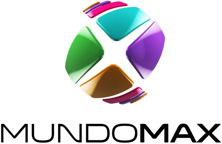 美國西班牙語電視臺MundoMax新3D立體X字母LOGO設(shè)計2