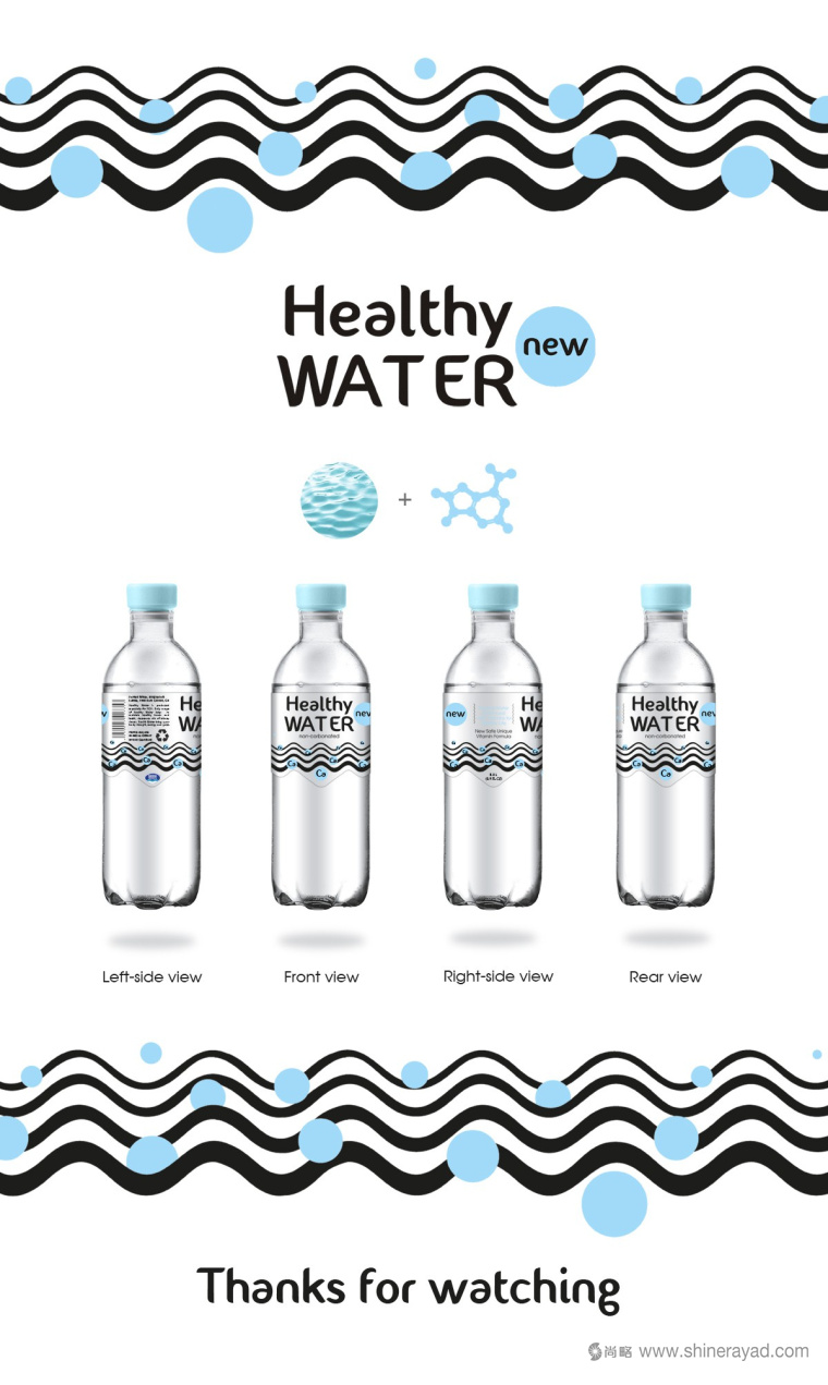 上海包裝設計公司分享Healthy Water 健康碳酸瓶裝飲用水包裝設計過程解釋3