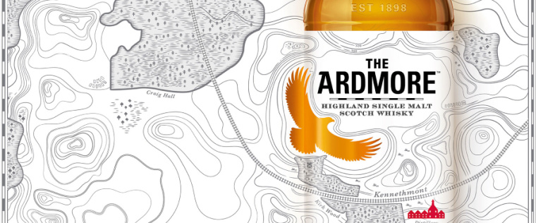 Ardmore 地圖插畫(huà)風(fēng)格高端威士忌白酒包裝設(shè)計(jì)2
