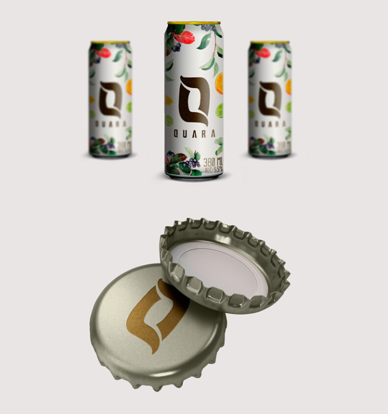 Quara 啤酒瓶裝含酒精果味飲料包裝設計-上海飲料包裝設計公司4