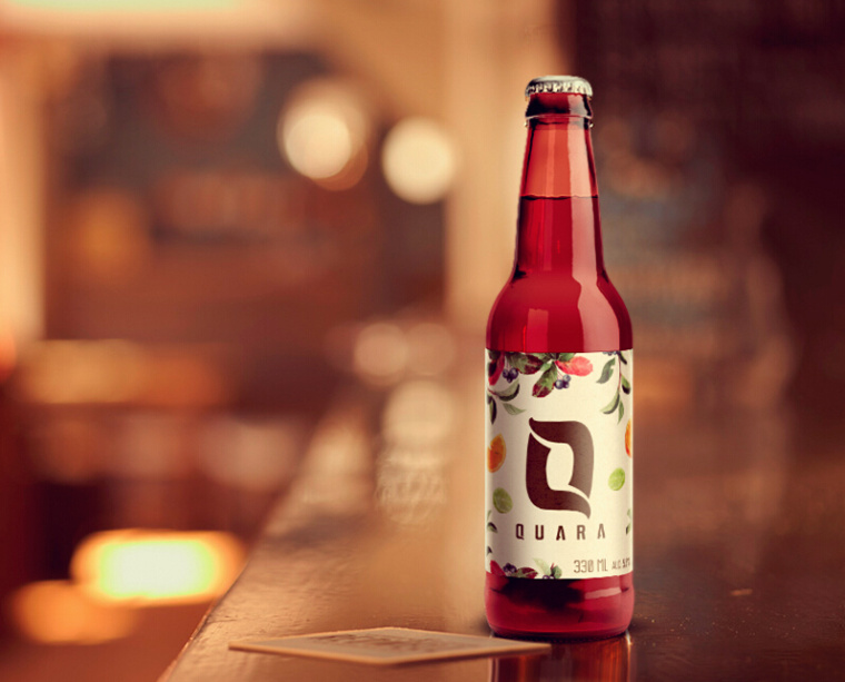 Quara 啤酒瓶裝含酒精果味飲料包裝設計-上海飲料包裝設計公司6