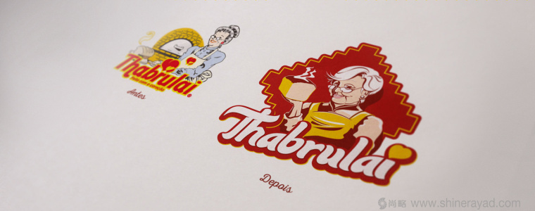 Thabrulai 老奶奶烘培面包品牌形象設計標志設計3-新舊標志設計對比