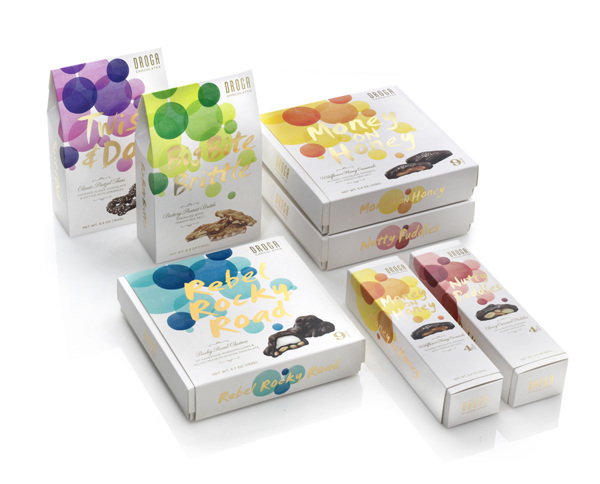 DROGA 水彩風格巧克力外盒包裝設計-上海包裝設計公司包裝欣賞3