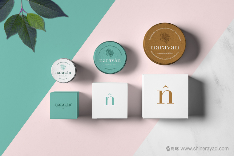 naravan 天然美容保養品護膚品盒子包裝設計6
