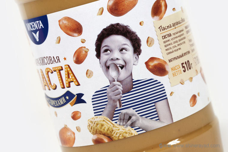 俄羅斯VICENTA兒童風格花生醬包裝設計3-男孩篇