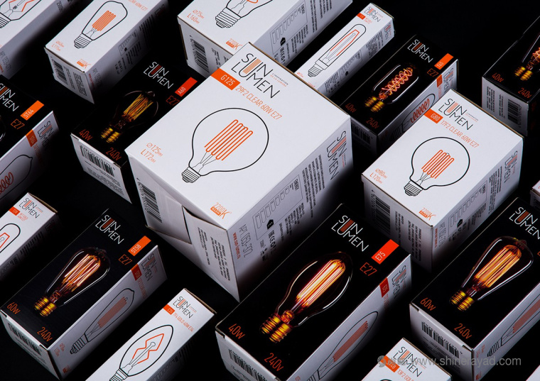 俄羅斯SunLumen電燈燈泡燈具包裝設計1