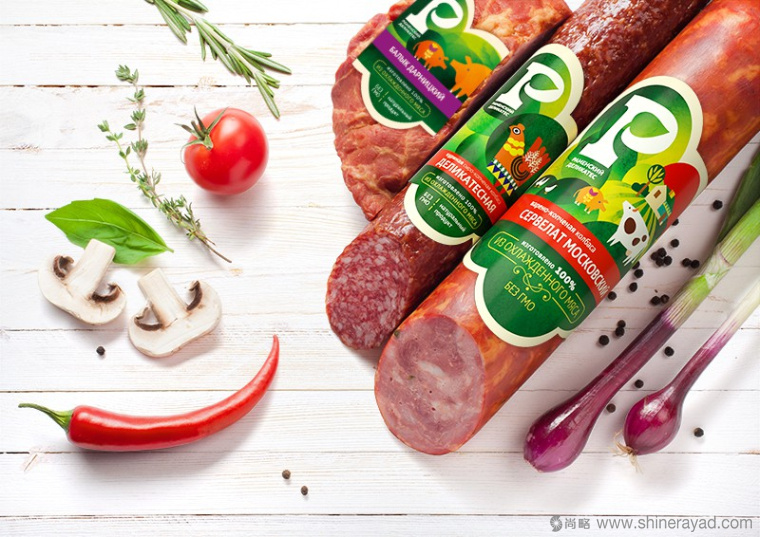 上海包裝設計公司分享：Раменский 俄羅斯火腿腸熟食包裝設計1