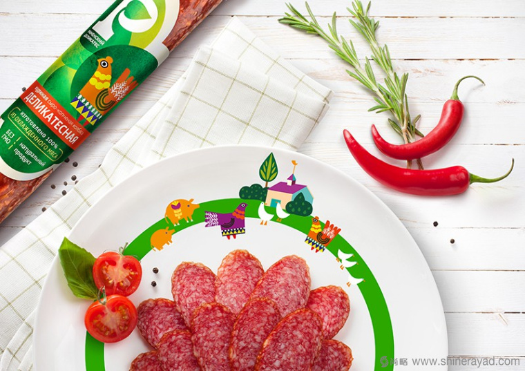 上海包裝設計公司分享：Раменский 俄羅斯火腿腸熟食包裝設計2