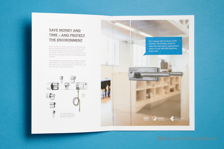 芬蘭iLOQ門禁電子鎖鎖具品牌全案設計-宣傳畫冊設計2