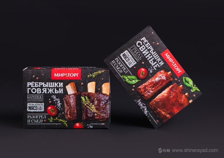 俄羅斯Мираторг鹵肉熟食肉制品包裝設計-上海包裝設計公司設計欣賞5