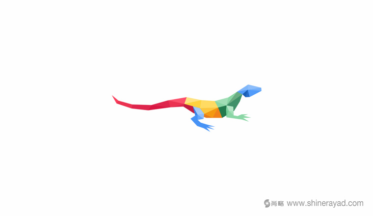 animals動物logo設計-上海LOGO設計公司設計欣賞-蜥蜴LOGO3