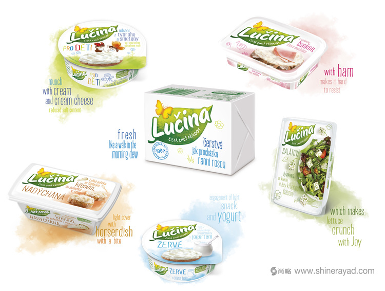 國外包裝設計欣賞-Lu?ina 藍瓊纓奶油奶酪包裝設計2