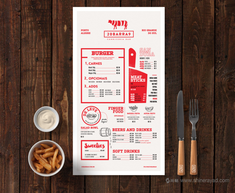 20BARRA9 牛肉牛排西餐廳標(biāo)志設(shè)計(jì)品牌VI形象設(shè)計(jì)4