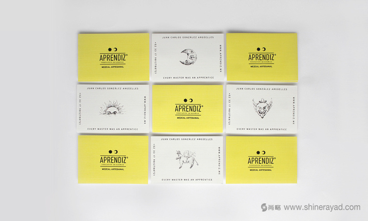 APRENDIZ Mezcal手繪插畫風格龍舌蘭品牌形象設計9