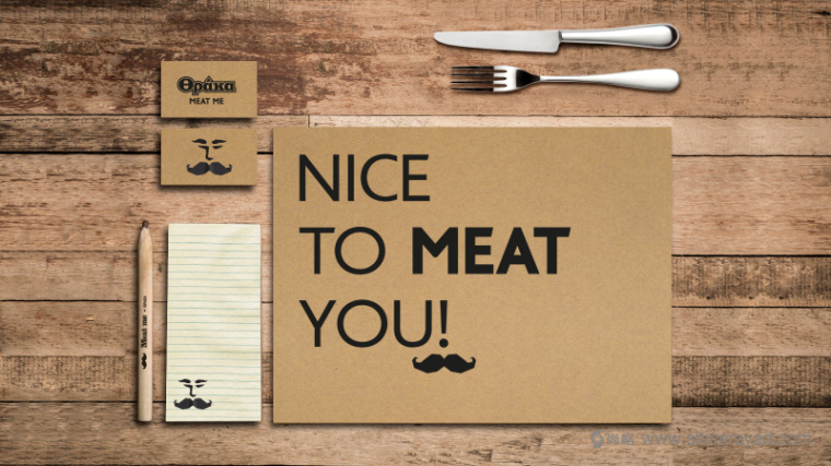 ΘΡΑΚΑ 大胡子餐廳餐飲標(biāo)志設(shè)計(jì)全瓦能紙VI設(shè)計(jì)2