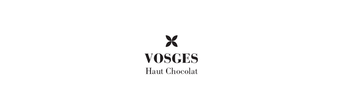 Vosges 松露巧克力花朵標志設計