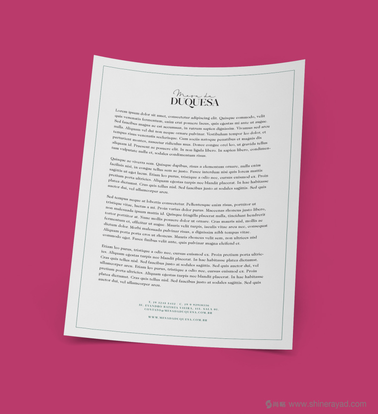 公爵夫人工作室花朵植物化品牌VI形象設計2