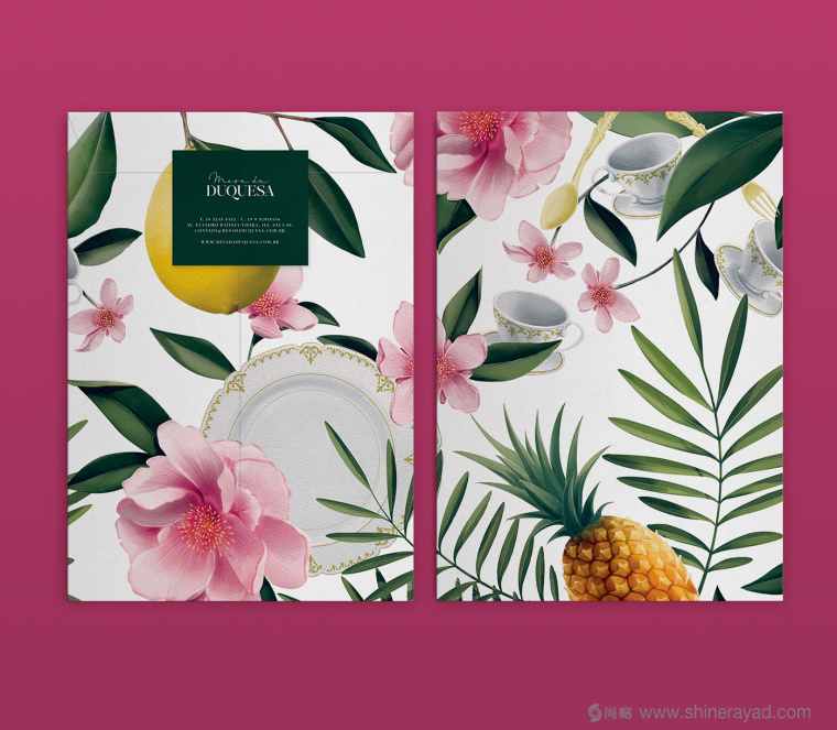 公爵夫人工作室花朵植物化品牌VI形象設(shè)計4