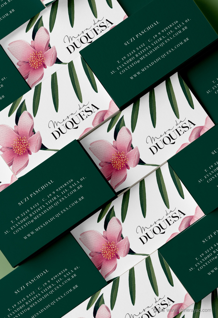 公爵夫人工作室花朵植物化品牌VI形象設計10