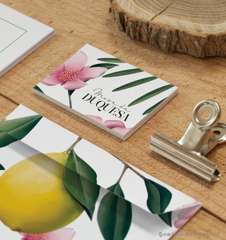 公爵夫人工作室花朵植物化品牌VI形象設計9