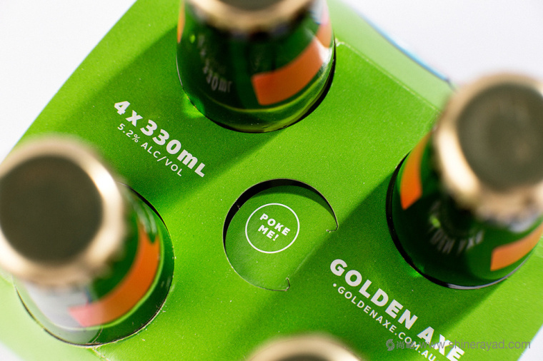 金斧頭蘋果酒售點展示紙箱包裝設計-上海包裝設計公司8