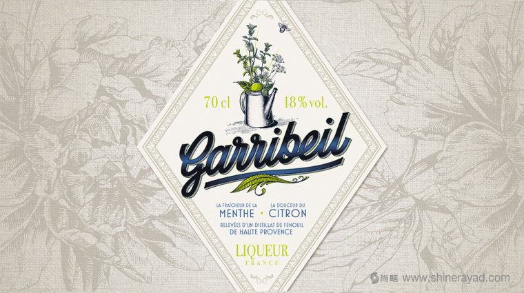上海包裝設(shè)計(jì)公司分享Garribeil薄荷檸檬酒包裝設(shè)計(jì)4
