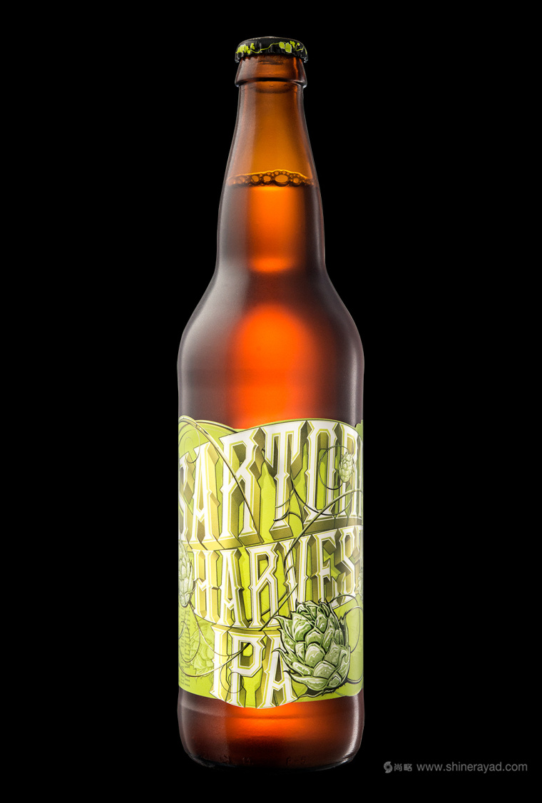 HARVEST純生啤酒綠色清爽包包裝設計5