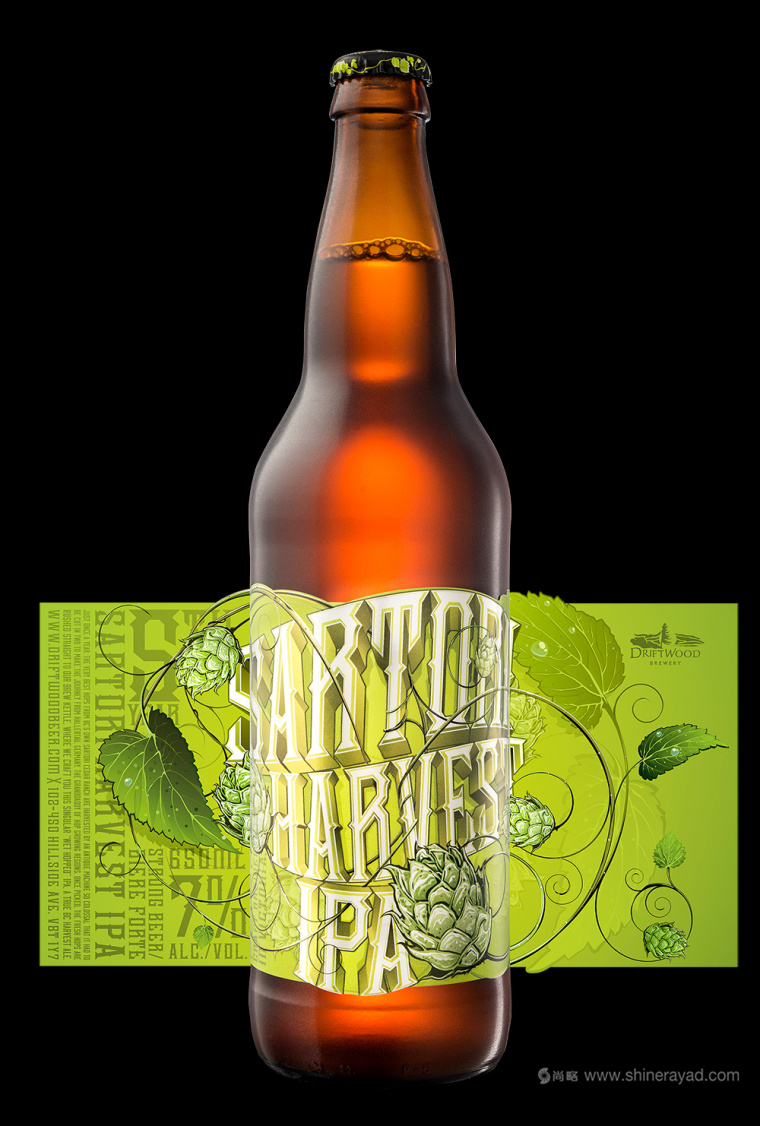 HARVEST 純生啤酒綠色清爽包包裝設計6