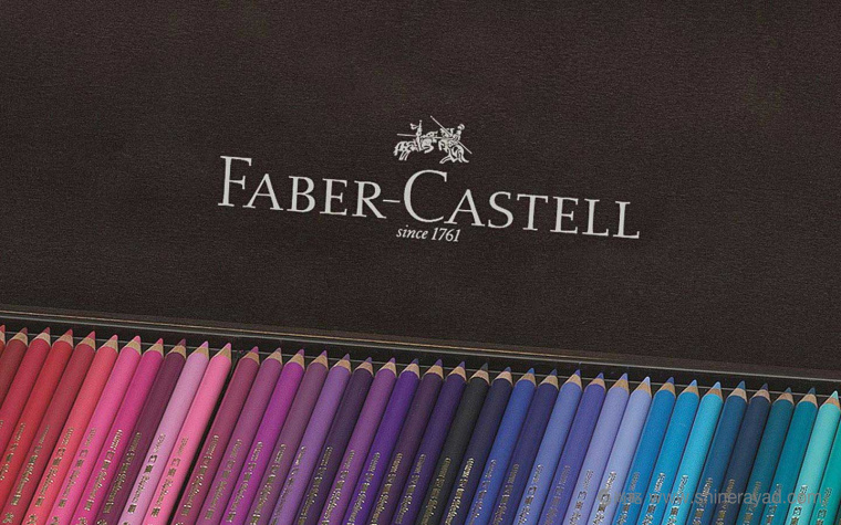 Faber-Castel 戰斗中的騎士水彩筆畫筆文具品牌形象設計標志設計1