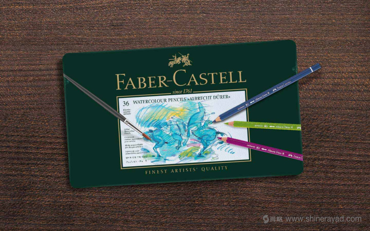 Faber-Castel 水彩筆畫筆文具品牌形象設計標志設計3