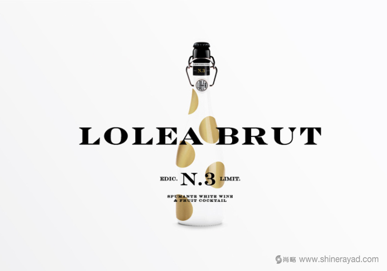 西班牙Lolea 氣泡酒包裝設計白金色系列-上海包裝設計公司1