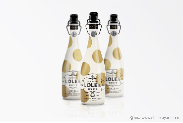 西班牙Lolea 氣泡酒包裝設計白金色系列-上海包裝設計公司3