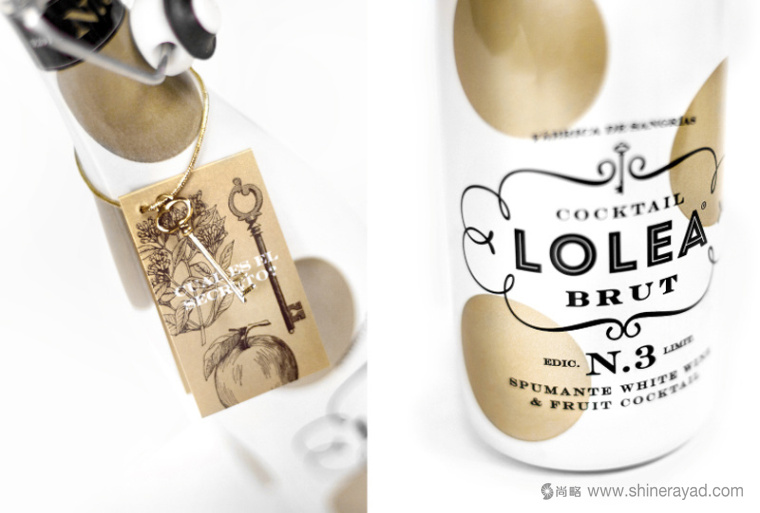 西班牙Lolea 氣泡酒包裝設計白金色系列-上海包裝設計公司8