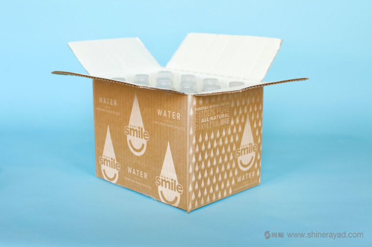 Smile Water天然礦泉水品牌形象設(shè)計-礦泉水外包裝紙箱設(shè)計8