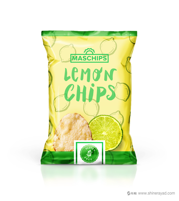Maschips 袋裝薯片包裝設(shè)計(jì)-檸檬口味-上海包裝設(shè)計(jì)公司3